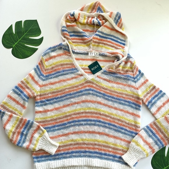 🌸ROXY Snow White Rainbow Sweater🌸 - Picture 7 of 8